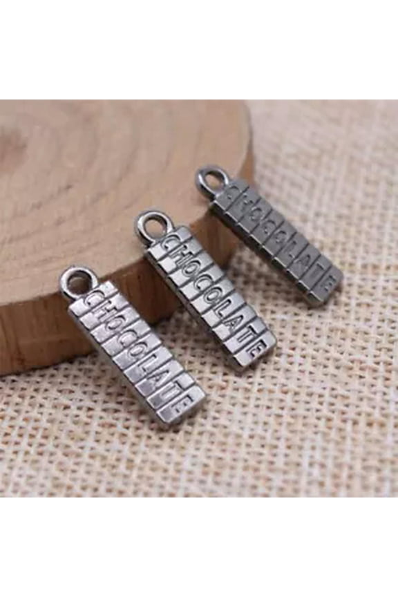 Multicolor 120 Pcs Bronze Plated CHOCOLATE Charms Pendant 20x16MM Diy C15509-Bronze Plated