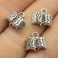 thumbnail image 1 of K-KED Multicolor 300 Pcs Bronze Plated Book Charms 12X11X3MM B10093-Tibet silver-300 PCS, 1 of 9
