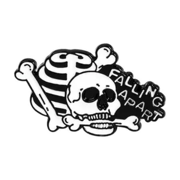 K-KED Mushroom skull brooch Lapel pins Cactus Skull Brooch Lonely Skull Brooch-36