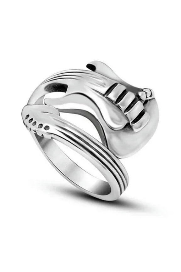 Musical Guitar Ring Stainless Steel Men women Rock Delicate Jewelry Ring Cool Biker Punk-8