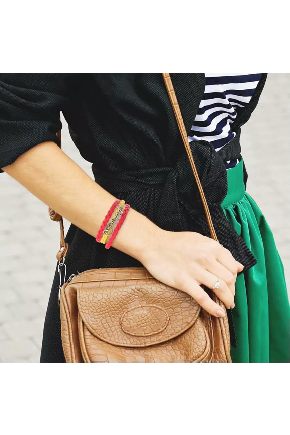 National Flag Bracelet Decor Patriot Spain Letter Bangle Man