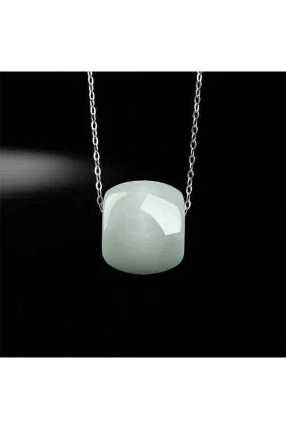 Natural 100% Grade A Green Jade Jadeite Lucky Loose Bead Pendant-default