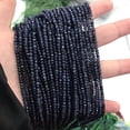 thumbnail image 1 of K-KED Natural 2x4MM blue ink kyanite rondelle faceted gemstone loose beads 15", 1 of 3