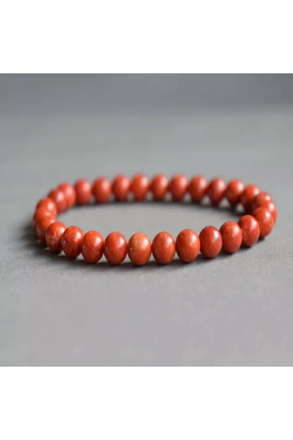 Natural 6mm Round Red Jasper Beads Energy Healing Crystal Bracelet Nirvana Yoga