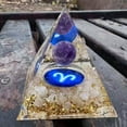thumbnail image 1 of K-KED Natural Amethyst Sphere Aries Pyramid Quartz Crystal Twelve Constellations Tower, 1 of 4