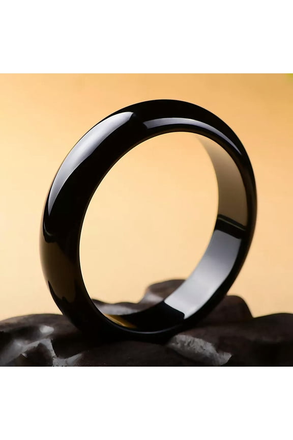 Natural Beautiful Black Jade jadeite bracelet bangle 66mm