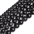 thumbnail image 1 of K-KED Natural Black Obsidian Gemstone Round Loose Beads For Jewellery Making 15"-12 mm, 1 of 6