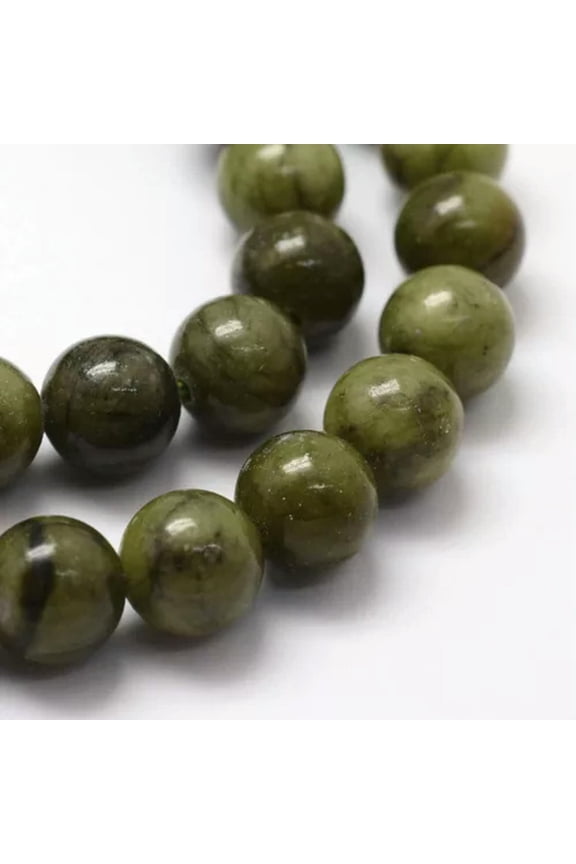 Natural Chinese Jade 10mm Strand 15"