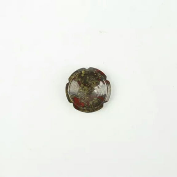 K-KED Natural Plum Blossom Flowers Thumbstone Decompression Worrystone Healing Decor-Dragon Bloodstone