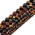 thumbnail image 1 of K-KED Natural Gemstone Multi-Color Tiger's Eye Round Beads 4mm 6mm 8mm 10mm 12mm 15''-8 mm, 1 of 6