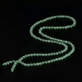 thumbnail image 1 of K-KED Natural Grade A Jade Jadeite Necklace Women 6mm Oil Green Beaded Chain 24inchL, 1 of 6