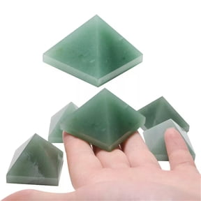 K-KED Natural Green Aventurine Jasper Stone Quartz Crystal Reiki Tower Pyramid Chakra