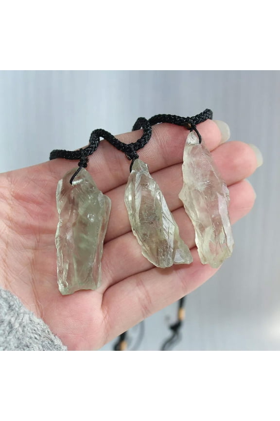 Natural Green Creastly Flourite Pendant Quartz Crystal Chakra Reiki Gemstone 5x