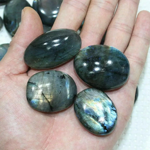 K-KED Natural Healing Crystal Polished Tumbled Stone Labradorite Quartz Specimen Rock