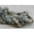 thumbnail image 1 of K-KED Natural Multi-colour Frosted Amazonite Round Beads 8mm 15", 1 of 3