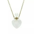 thumbnail image 1 of K-KED Natural Quartz Crystal Heart Shape Perfume Bottle Reiki Pendant Necklace Healing-1pc-Clear Quartz, 1 of 6