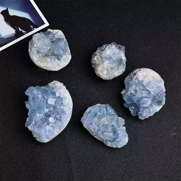 K-KED Natural Quartz Kyanite Cluster Mineral Crystal Stone Chakra Healing Decor Gift-About 10-30g