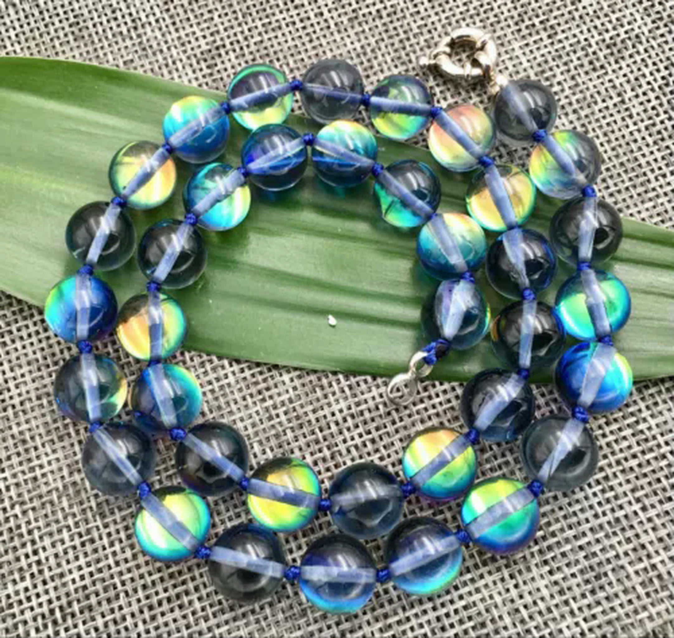 6/8/10/12mm Gray Gleamy Rainbow Moonstone Gemstone Round Bracelet 7.5'' Earring