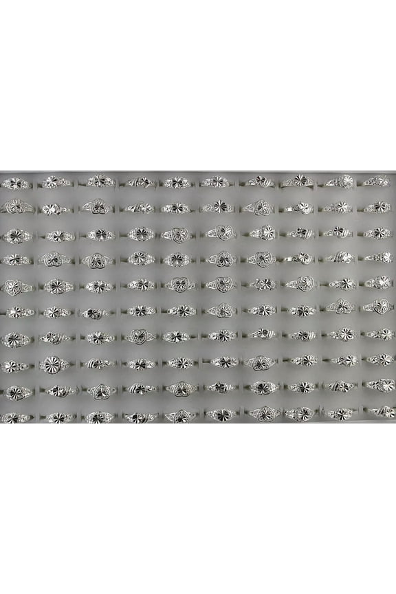 New Wholesale Lots 32pcs Variety Alloy Ring Mixed Lots Unisex Adjustable Rings