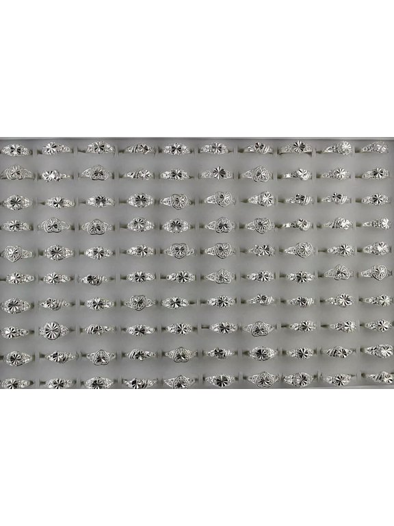 New Wholesale Lots 32pcs Variety Alloy Ring Mixed Lots Unisex Adjustable Rings