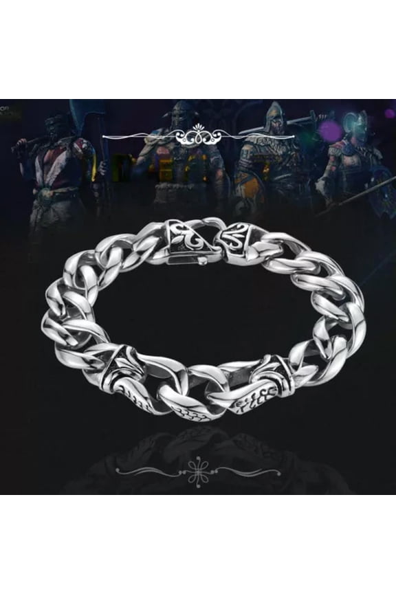 Nordic Viking Collection Viking Vintage Personalized Stainless Steel Bracelet-21cm