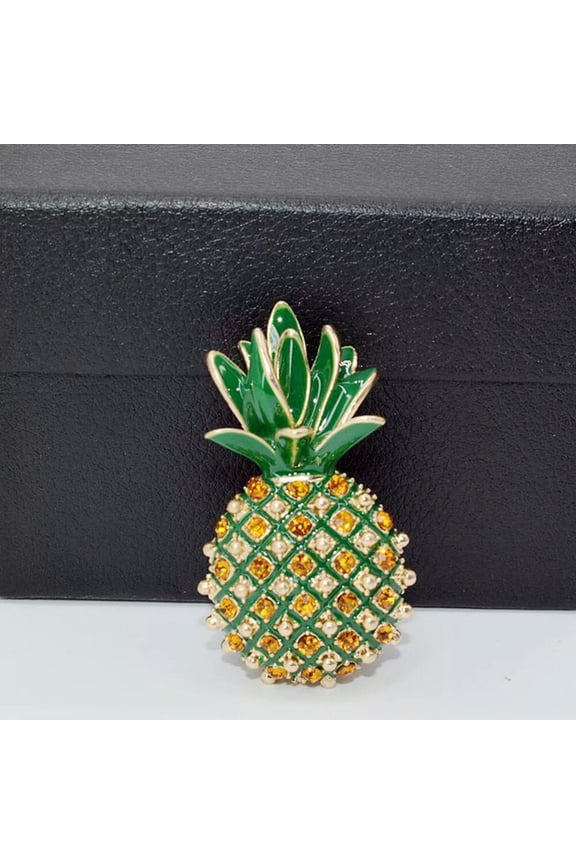 Pineapple Brooch Pins for Women Fruit Gift Elegant Creative