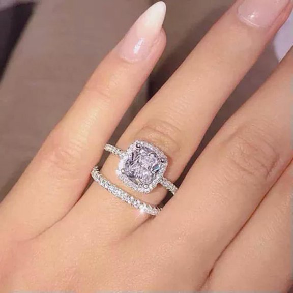 K-KED Pretty 18k Yellow Gold Plated Rings Cubic Zirconia Women Delicate Jewelry Rings Size 6-10-6-Gold