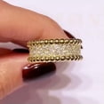 thumbnail image 1 of K-KED Pretty Party 18k Yellow Gold Plated Rings Cubic Zirconia Women Delicate Jewelry Size 6-10-10, 1 of 6