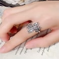 thumbnail image 1 of K-KED Pretty Women Wedding Party Delicate Jewelry Cubic Zircon 925 Silver Ring Sz 6-10-10-Style 5, 1 of 6