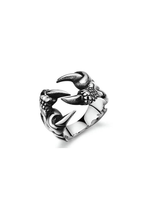 Punk Gothic Silvery Ghost Claw Skull Knuckle Armour Scary Cosplay Delicate Jewelry Ring