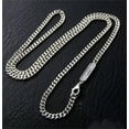 thumbnail image 1 of K-KED Pure S925 Sterling Silver Chain Men Women Curb Link Necklace 18-28inch Length-28in-27-29g, 1 of 6