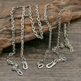 thumbnail image 1 of K-KED Pure S925 Sterling Silver Chain Men Women Retro O Link Necklace 18''-28''-3mm,27.5inch, 1 of 8