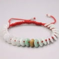 thumbnail image 1 of K-KED Real 100% Natural Jade Jadeite Men Women Lucky Smooth Peace Beads Rope Bracelet, 1 of 4