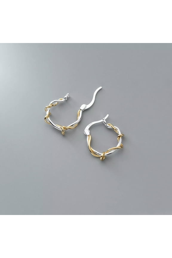 Real 925 Sterling Solid Silver Chain Links Hoop Earrings Hoops Plain Chains