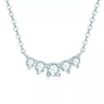 thumbnail image 1 of K-KED Real Moissanite Curved Bar Necklace Women GRA Certified D VVS1 Sterling Silver, 1 of 8