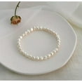 thumbnail image 1 of K-KED Real Natural Freshwater Pearl Anklet Elastic Chain Beach Foot Bracelet Jewelry, 1 of 3