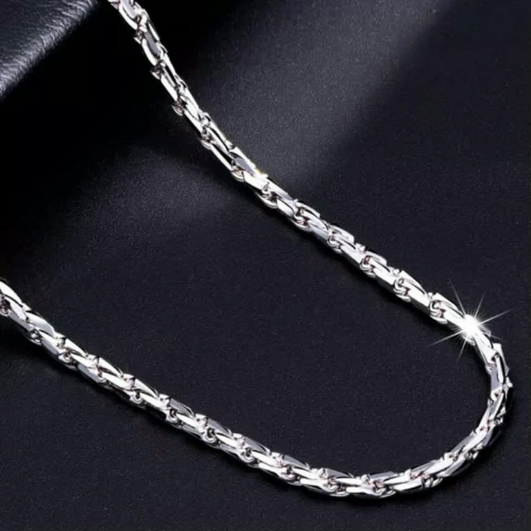 K-KED Real Pt950 Pure Platinum 950 Necklace For Men Solid Rope
