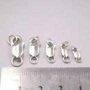 K-KED Real S925 Sterling Silver Clasp Accessories Connector Parts Repair 8mm-16mm Size-10mm-1pcs