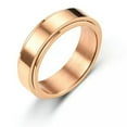 thumbnail image 1 of K-KED Ring Women Titanium Anti-anxiety Rotating / Fidget Gifts Spinner Rings Men Steel-rose gold-8, 1 of 9