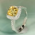 thumbnail image 1 of K-KED Romantic Cubic Zirconia Women Delicate Jewelry 925 Silver Ring Anniversary Gift Size 6-10-9-Silver, 1 of 8