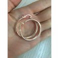 thumbnail image 1 of K-KED Rose Gold Hoop Earrings Creative Round Cut Cubic Zirconia Women Delicate Jewelry A Pair-Rose Gold, 1 of 5
