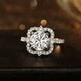 thumbnail image 1 of K-KED Round Cubic Zircon Gorgeous 925 Silver Filled Ring Women Wedding Ring Sz 6-10-7, 1 of 6