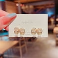 thumbnail image 1 of K-KED S925 Silver Needle Korean Edition New Flower Pearl Earrings Women's Fashion-A081, 1 of 6