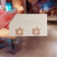 thumbnail image 1 of K-KED S925 Silver Needle Korean Edition New Flower Pearl Earrings Women's Fashion-A174, 1 of 6