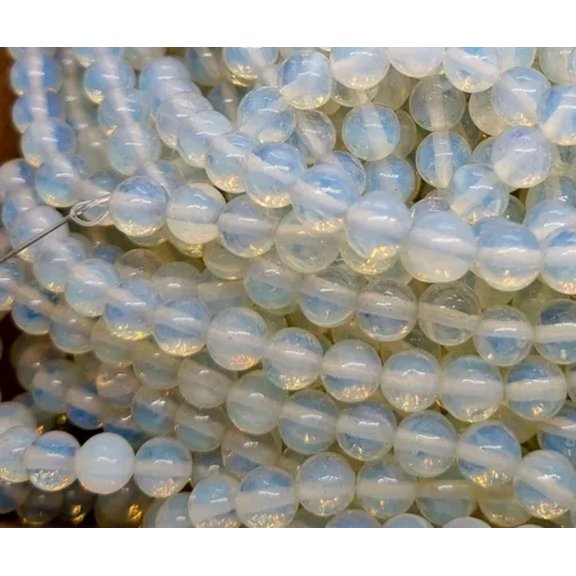 K-KED SEMI PRECIOUS MOONSTONE GEMSTONE CRAFT BEADS STONES - Various Sizes Available-8 mm