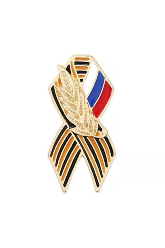 Saint George flag pin Maple Memorial Gift Brooch Personalized denim broo #-1