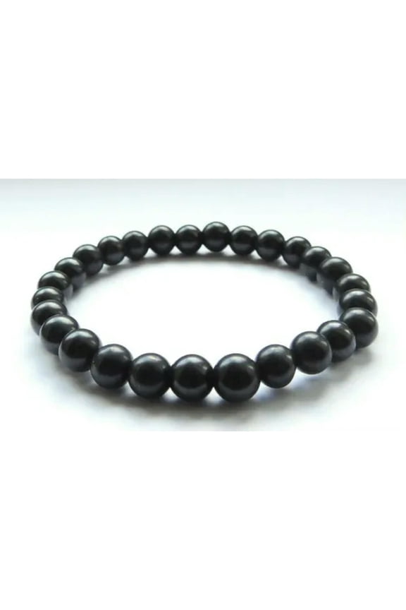 Shungite Bracelet 8mm beads - EMF Protection & Healing Crystal