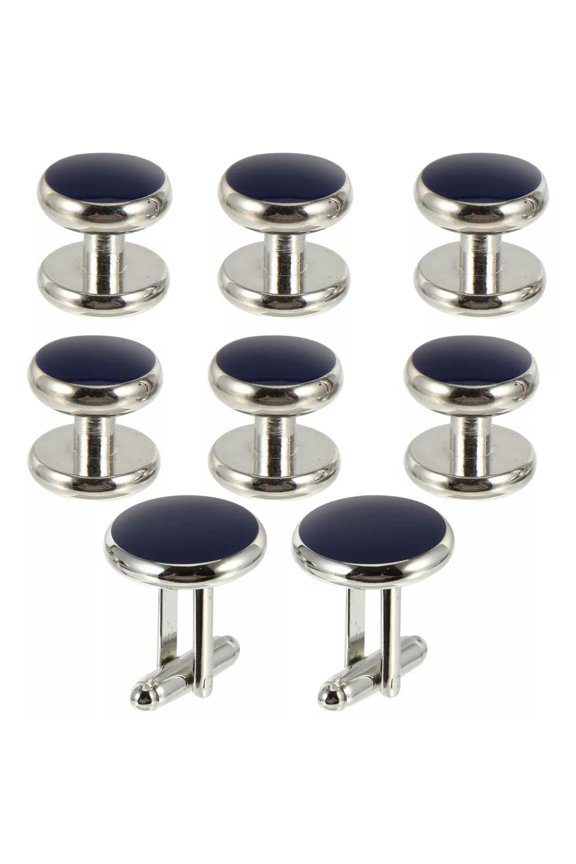 Elegant Male Cuff Links Silver Round Cufflinks Man Men's
