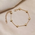 thumbnail image 1 of K-KED Simple Heart-shaped Gold Alloy Women Fashion Delicate Jewelry Bracelet Bangle Chain-_, 1 of 7