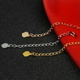 thumbnail image 1 of K-KED Solid 18K Yellow Gold Chain Extender Necklace Link Spring Clasp 1.2inch Length-Rose-3.96in, 1 of 6